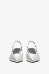 KITTEN SLINGBACK IN SILVER LINING