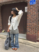 Kae Vintage Washing Big Shoulder Bag