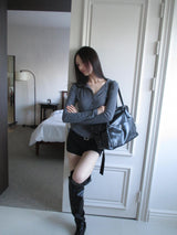 deep mood leather bag