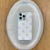 [MADE] Dot silver epoxy case(ivorypurple)