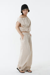 FLOW WIDE PANTS_BEIGE