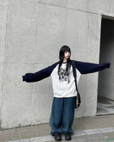 Aoi Semi Balloon Denim Wide Pants