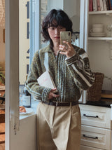 Bestie Boucle Knit Zip-Up