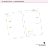 A6 bullets journal 01 yellow series refill