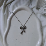 [I-DLE ミンニ Necklace] バレエリボンネックレス (Stainless Steel)
