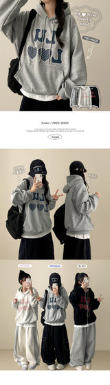JUVE DOT PRINTING Oversized Fit Hoodie