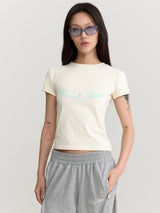 Cropped Signature Tee