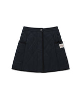 Women’s Quilted Wrap Mini Skirt Dark Navy