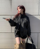 Lauto Washed Bomber Jacket