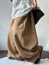 SLACKS 🥠 サイドスナップバルーンロングパンツ 🍰🤎🩶🖤4COLOR