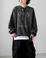 Zero Printing Balloon Sweatshirt