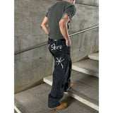 [Unisex] Handling stitch wide denim pants(3color)