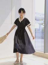 フレンチレトロスリミングドレス