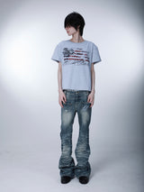 SEXXDEVIL "DESIRE" Flag Print T-shirt
