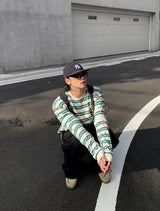 No.0952 C stripe loose T