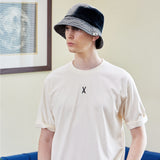 VZ Label Bleach Washing Denim Bucket Hat / Indigo