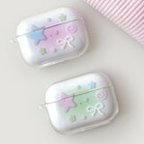 [AirPods] スターパーティクルハードケース (Green) (only case)