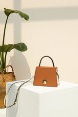 LOMEL MINI マイクロレザーバッグ / Mud Brown
