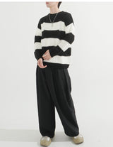 Damage Stripe Over-fit Knit