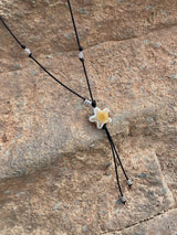 watercolor starfish string necklace