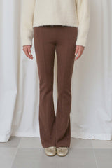 Carol boot-cut pants_brown