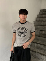 [Shoulder +3cm] WEI Muscle Fit Ringer Short Sleeve T-Shirt