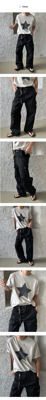 [S/S] ベルベットスターハーフtシャツ