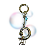 Curved pierce keychain