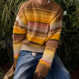 2 Low Multi Border Shaggy Knit (2color)