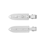 NO.544 [SILVER] SURFBOARD CRYSTAL HEART HAIR PIN