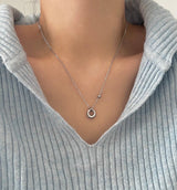 bbpo donut coin stainless steel ball bead necklace