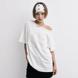 89 リヴェットTシャツ (white)