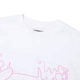 KIRSH X SUNONEBIRD ビッグオーバーサイズアイTシャツ - ホワイト