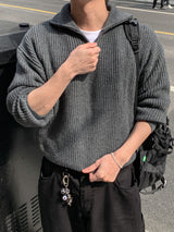 Mer Highneck Half Zip-up