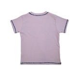 Logo Stitch T shirt  Purple