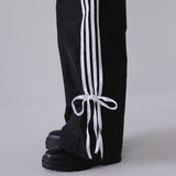 ribbon track pants