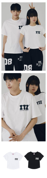 ITZ ミニロゴクロップTシャツ　ホワイト