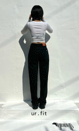FLOWER DOT DENIM PANTS code 23001