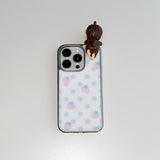 [MADE] STRAWBERRY DOT PHONE CASE (magsafe glass silver bumper)