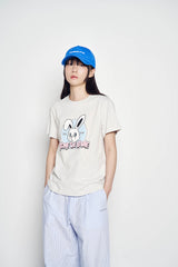 25SS タフトエンブロイダリーロゴボールキャップ ブルー