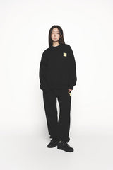 25SS ボックスベーシックロゴジョガーパンツ ブラック