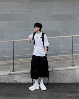 Shuren Shirring Cargo Bermuda Pants