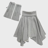(SET) WARMER SKIRT & MILD LEG WARMER _GREY