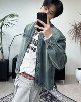 Piece Washed Crop Denim Jacket
