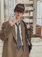 Tony Adjust Long Wide Slacks Blazer Set