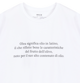 [mnem] olive print oversized t-shirt (white)