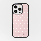 ホリデーエポキシバンパーケース (pink mini dot)