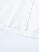 Poplin Crop Shirt(White)