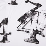 COLLECTION PIN TUCK POINT GRAPHIC T-SHIRT [WHITE]