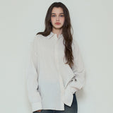 Bohemian Stripe Shirt_Ivory